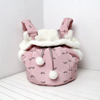 HKM-3393853 Cozy Winter Pet Carrier Backpack for Outdoor Travel with Open Design