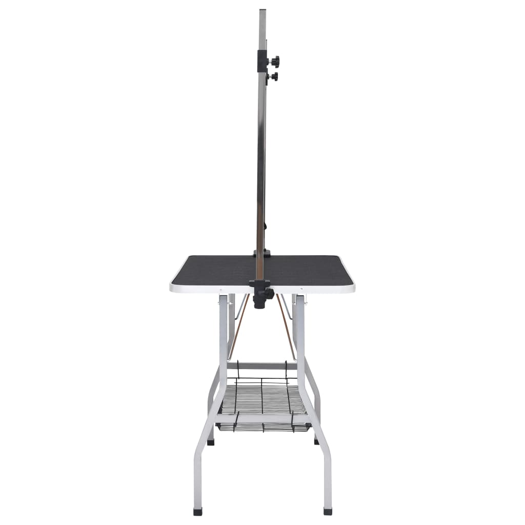 HKM-3395389 Adjustable Dog Grooming Table with Non-Slip Surface and Height-Adjustable Arm