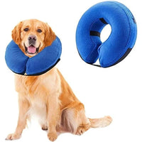 HKM-339539 Inflatable Protective Dog Collar for Post-Surgery Recovery - Soft Cone for Small to Large Pets