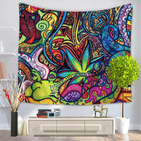 HKM-339539 Psychedelic Doodles Tapestry in Durable 100% Polyester Fabric