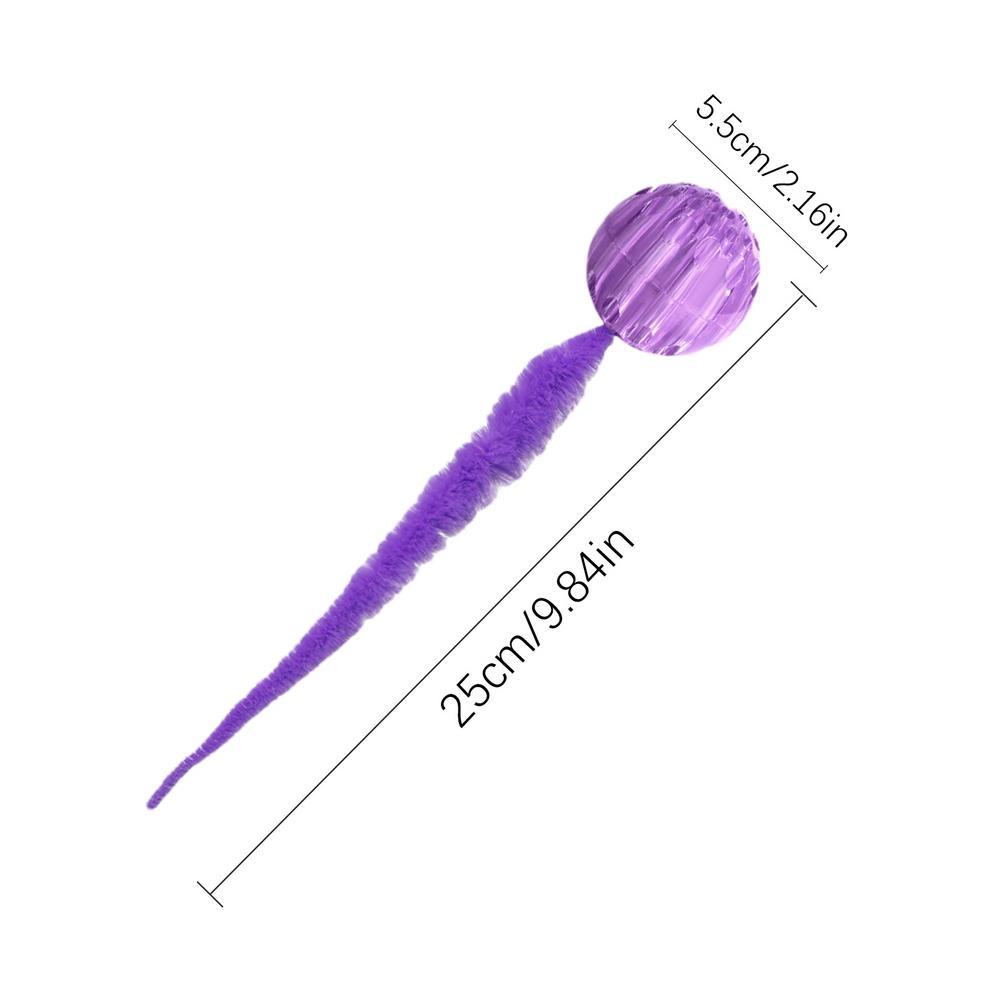 HKM-3395773 Interactive Bouncy Cat Toy with Tail - Safe Indoor Fun for Cats and Kittens