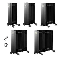 HKM-339603 1000W Portable Oil-Filled Radiator Heater with Remote Control and Adjustable Thermostat