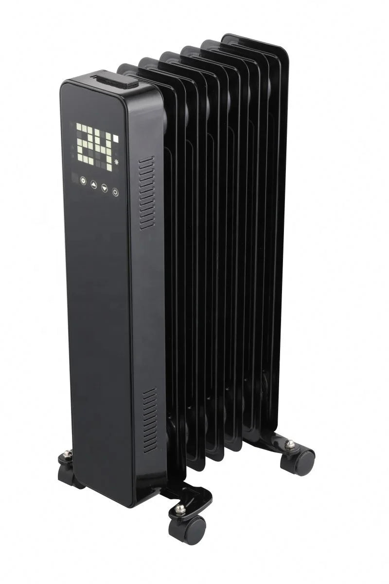 HKM-339603 1000W Portable Oil-Filled Radiator Heater with Remote Control and Adjustable Thermostat
