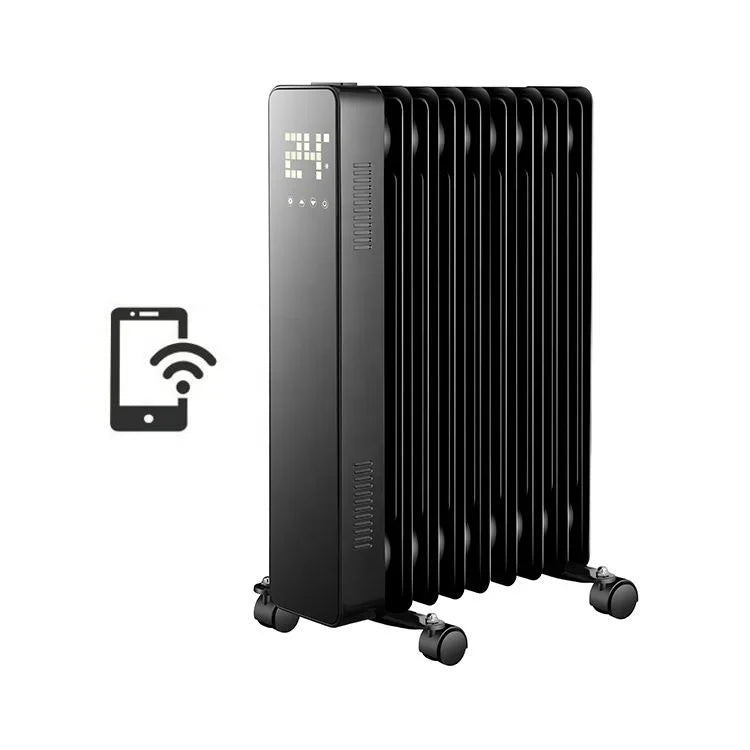 HKM-339603 1000W Portable Oil-Filled Radiator Heater with Remote Control and Adjustable Thermostat