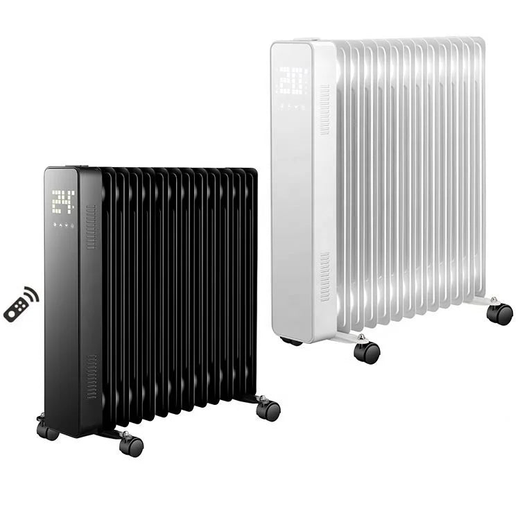 HKM-339603 1000W Portable Oil-Filled Radiator Heater with Remote Control and Adjustable Thermostat
