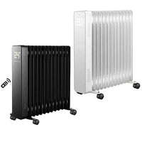 HKM-339603 1000W Portable Oil-Filled Radiator Heater with Remote Control and Adjustable Thermostat