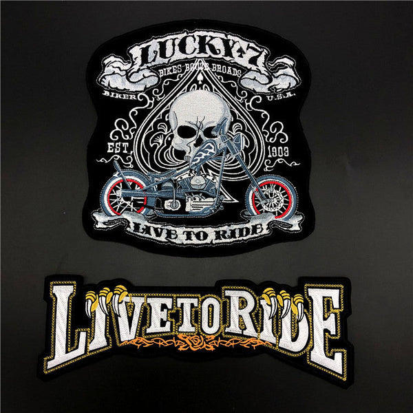 HKM-339667 Skull Design Embroidered Cloth Sticker for Accessories and Apparel