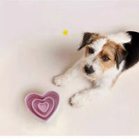 HKM-3397565 Ceramic Slow Feeder Bowl for Small and Medium Dogs - Anti-Choking Design to Protect Cervical Spine