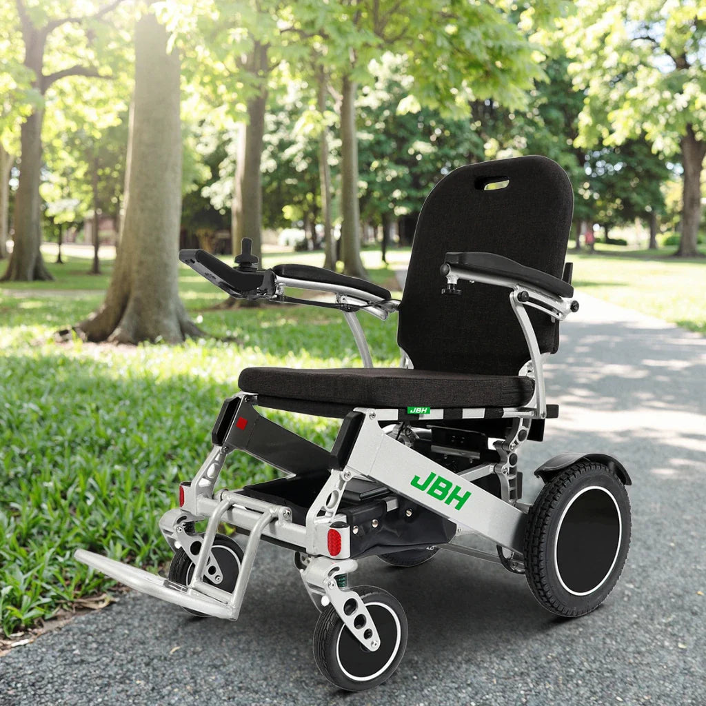 HKM-339859 Lightweight Foldable Electric Wheelchair with Dual Motors and Long-Lasting Battery