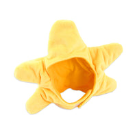 HKM-3402173 Stylish Cartoon Starfish Cat Headgear for All Seasons - Plush Pet Accessory