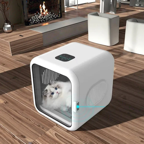 HKM-340243 Eco-Friendly Electric Automatic Pet Hair Dryer Box for Dogs - 62L ABS Grooming Machine