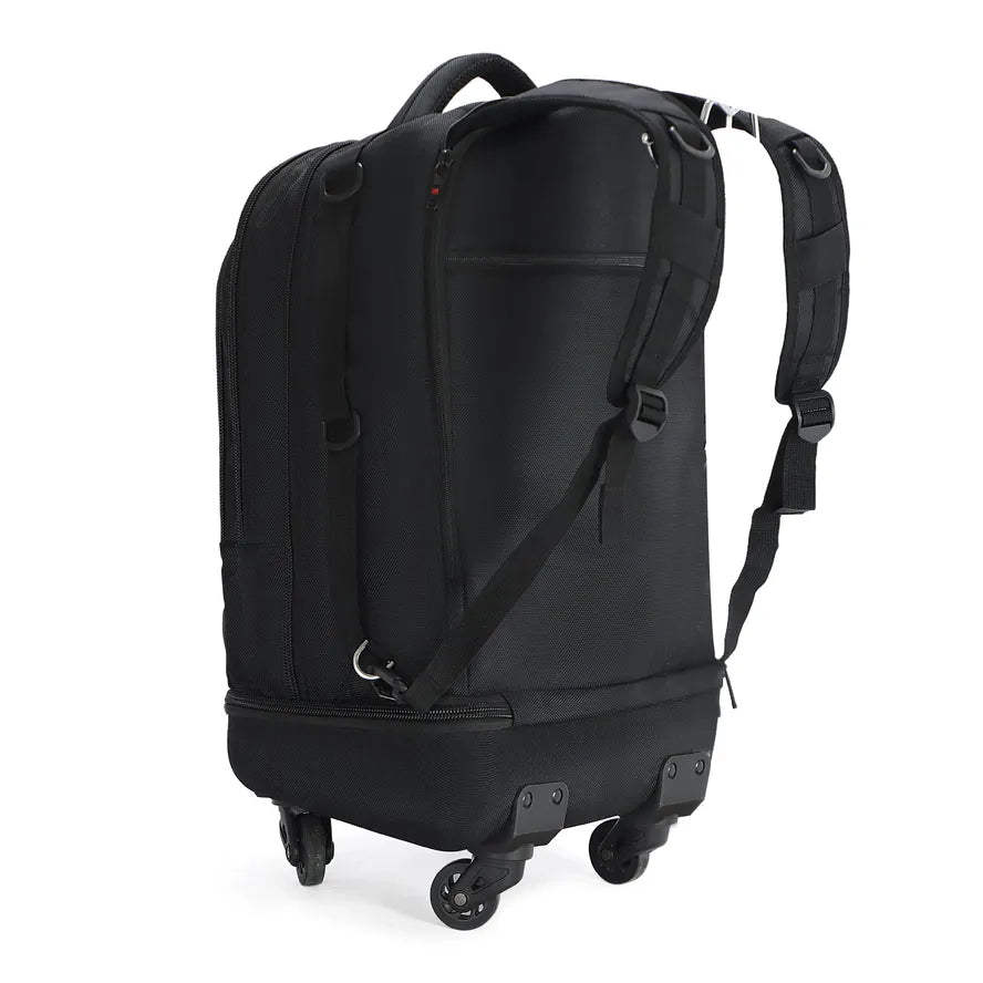 HKM-340307 Large Capacity Rolling Backpack with Trolley Wheels for Business Travel