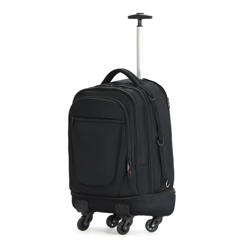 HKM-340307 Large Capacity Rolling Backpack with Trolley Wheels for Business Travel