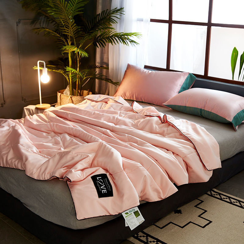 HKM-340307 Washed Silk Ice Silk Summer Quilt for Single and Double Beds in Multiple Colors