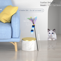 HKM-3403325 Round Cat Scratching Board with Removable Cardboard Pad and Toy Balls for Furniture Protection
