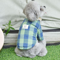 HKM-3403709 Cotton Dog Coat with Lamb Fur Collar in Various Colors and Sizes