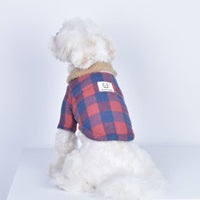 HKM-3403709 Cotton Dog Coat with Lamb Fur Collar in Various Colors and Sizes