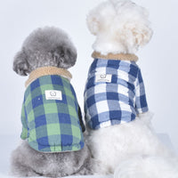 HKM-3403709 Cotton Dog Coat with Lamb Fur Collar in Various Colors and Sizes