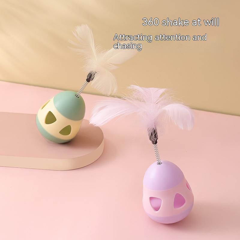 HKM-3403965 Colorful Roly-Poly Cat Toy – Interactive Tumbler Design for Playful Kittens