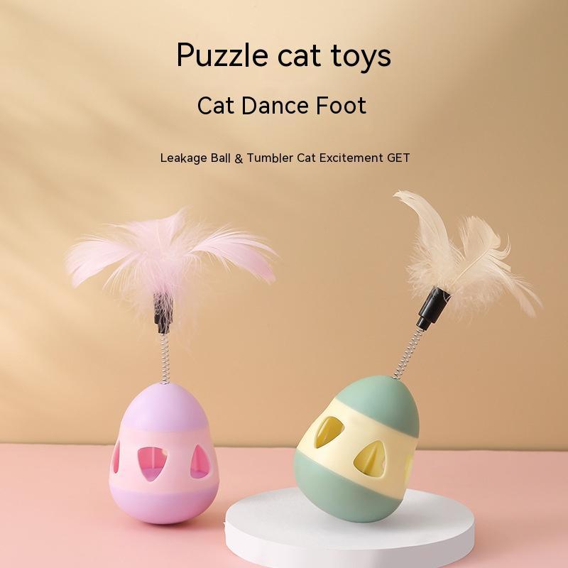 HKM-3403965 Colorful Roly-Poly Cat Toy – Interactive Tumbler Design for Playful Kittens