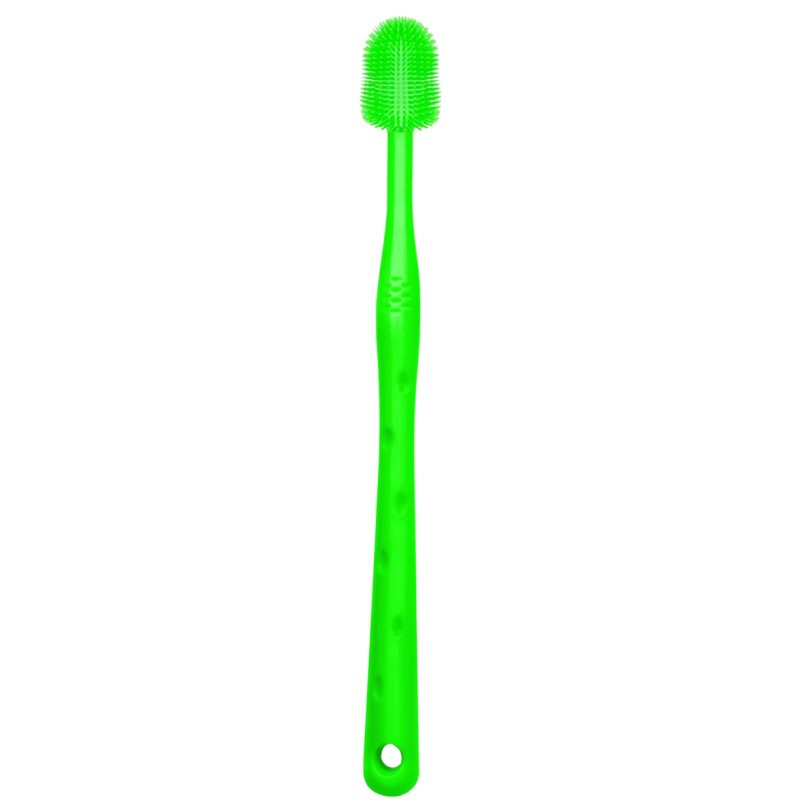 HKM-3404989 Silicone Toothbrush for Small Dogs - Puppy Cleaning Tool, 17cm in Length