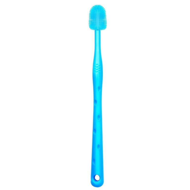 HKM-3404989 Silicone Toothbrush for Small Dogs - Puppy Cleaning Tool, 17cm in Length