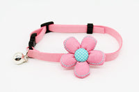 HKM-3405117 Flower and Bow Tie Collars for Small Pets - Adjustable Cat and Dog Size Options