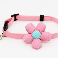 HKM-3405117 Flower and Bow Tie Collars for Small Pets - Adjustable Cat and Dog Size Options