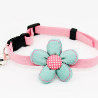 HKM-3405117 Flower and Bow Tie Collars for Small Pets - Adjustable Cat and Dog Size Options