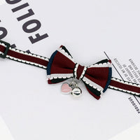 HKM-3405117 Flower and Bow Tie Collars for Small Pets - Adjustable Cat and Dog Size Options