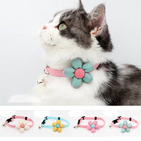 HKM-3405117 Flower and Bow Tie Collars for Small Pets - Adjustable Cat and Dog Size Options