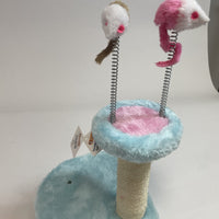 HKM-3406397 Multi-Level Cat Climbing Frame with Scratching Posts and Cozy Lounge Areas