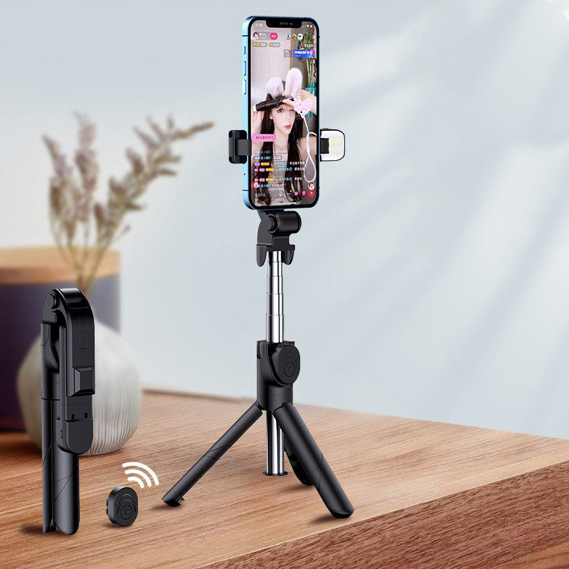HKM-340691 Anti-Shake Aluminum Alloy Selfie Stick for Mobile Phones, Live Streaming Support