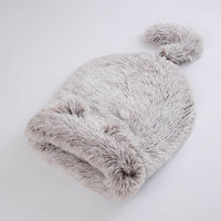 HKM-3407165 Cozy Plush Round Cat Sleeping Bag for Warm and Comfortable Nesting