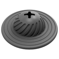 HKM-3407933 Durable Rubber Flying Saucer Dog Toy - Bite Resistant, Multifunctional and Available in Sky Blue and Gray