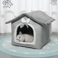HKM-3412541 Cozy PP Cotton House for Small Dogs and Cats - Winter Warm Nest