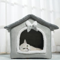 HKM-3412541 Cozy PP Cotton House for Small Dogs and Cats - Winter Warm Nest