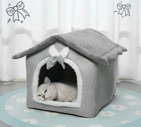HKM-3412541 Cozy PP Cotton House for Small Dogs and Cats - Winter Warm Nest