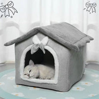 HKM-3412541 Cozy PP Cotton House for Small Dogs and Cats - Winter Warm Nest