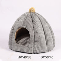HKM-3412925 Cozy Pumpkin Cat House - Removable and Washable Cat Nest with High Elasticity Fabric