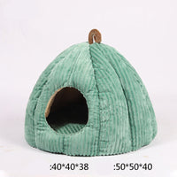 HKM-3412925 Cozy Pumpkin Cat House - Removable and Washable Cat Nest with High Elasticity Fabric