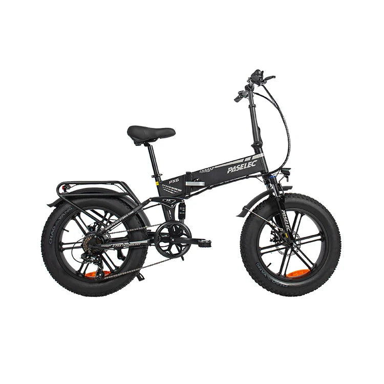 HKM-341459 20-Inch Folding Electric Mountain Bike with 750W Motor and 48V Battery, Disc Brake, 7-Speed Gears