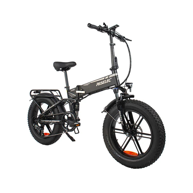 HKM-341459 20-Inch Folding Electric Mountain Bike with 750W Motor and 48V Battery, Disc Brake, 7-Speed Gears