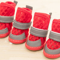 HKM-3415485 Small Dog Rubber Shoes - Non-Slip, Wear-Resistant, Available in Four Colors