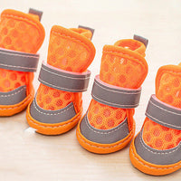 HKM-3415485 Small Dog Rubber Shoes - Non-Slip, Wear-Resistant, Available in Four Colors