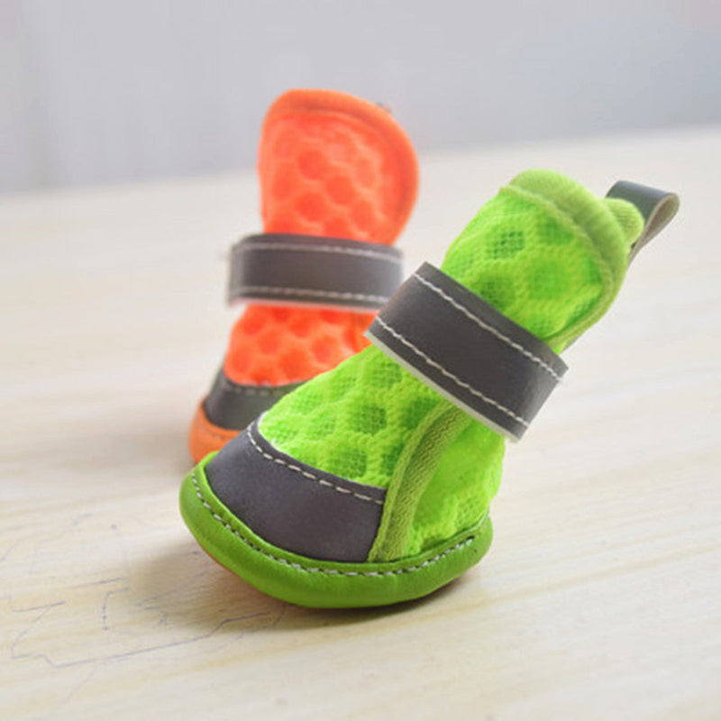 HKM-3415485 Small Dog Rubber Shoes - Non-Slip, Wear-Resistant, Available in Four Colors