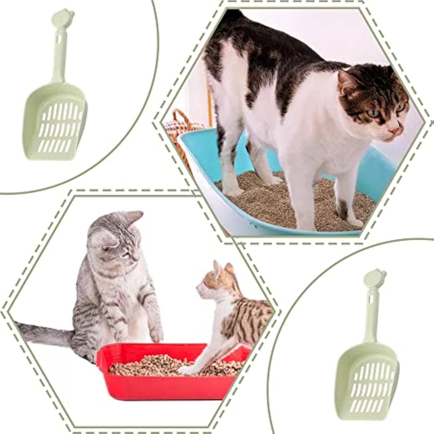 HKM-3416125 Durable Cat Litter Scoop for Easy Cleaning and Odor Control