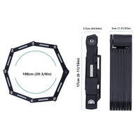HKM-341651 Folding Chain Bike Lock - Universal Security Solution for Bicycles