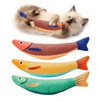 HKM-341651 Interactive Fish-Shaped Cat Kicker Toy with Catnip – Soft and Durable Chewing Toy