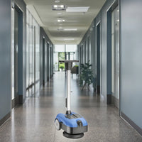 HKM-341715 180 Degree Rotating Brush Mini Walk Behind Floor Scrub Cleaning Machine